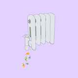 Heizung und Geldscheine