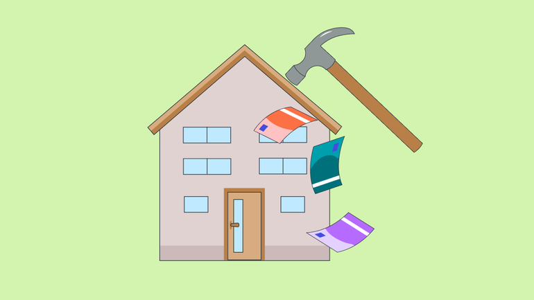 Hammer schlägt auf Haus und Geld rieselt raus