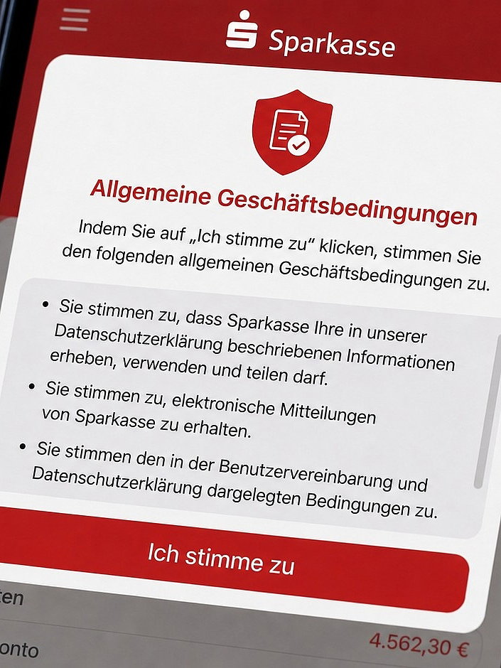 pop up der sparkasse