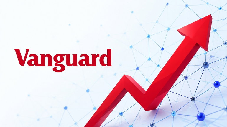 Vanguard vor Netz mit verbundenen Punkten