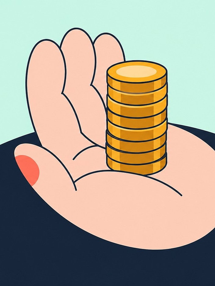 Neuer Spitzenzins beim Tagesgeld: Advanzia setzt sich an die Spitze Hand mit Münzstapel