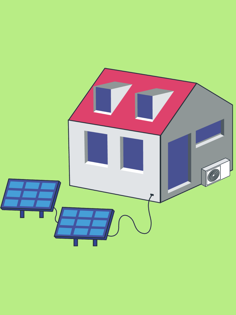 Haus mit PV-Anlagen