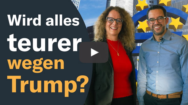 Schriftzug und zwei Personen