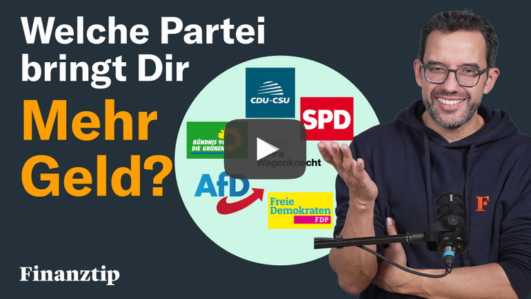 Saidi mit Partei-Logos und Schriftzug