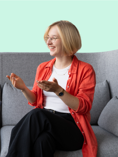Katja Trenkwalder und Nadine Graf im Gespräch