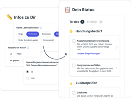 Dein persönlicher Finanztip-Checkup Finanztip Checkup mit Angaben über Dich und Handlungsempfehlungen