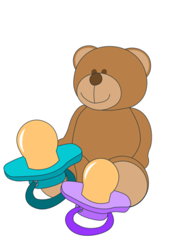 Teddybär_mit_Schnullern