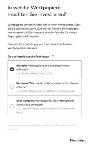 Kenntnisse und Erfahrungen im Wertpapierhandel Kenntnisse und Erfahrungen im Wertpapierhandel