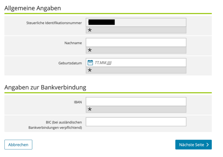 Direktauszahlung Elster Direktauszahlung Elster