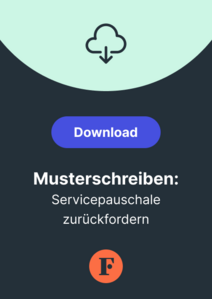 Servicepauschale zurückfordern Musterschreiben