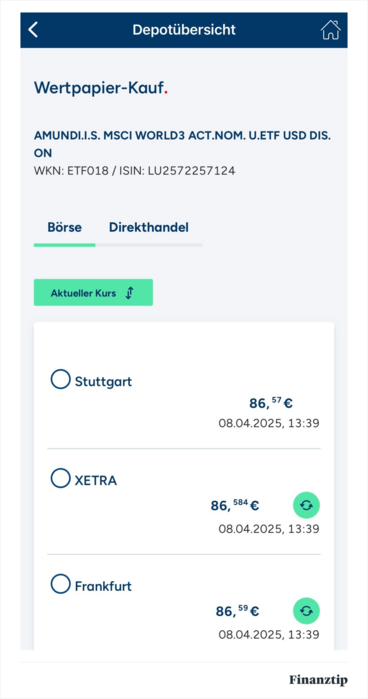 Wertpapierkauf Wertpapierkauf