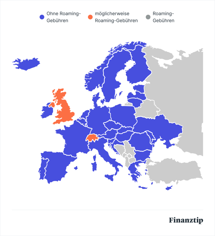 Roaming-Gebühren in Europa 2026 Roaming-Gebühren in Europa 2026