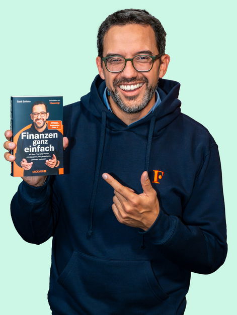 Saidi mit seinem Spiegel Bestseller "Finanzen ganz einfach"