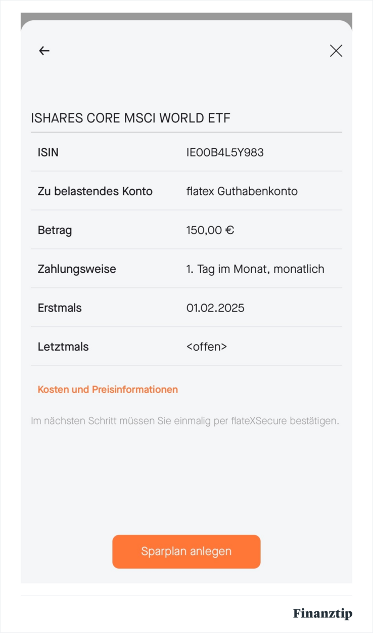 Kosteninformation bei Flatex Kosteninformation bei Flatex