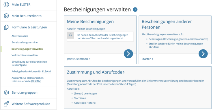 Belegabruf - Abrufcode Belegabruf - Abrufcode