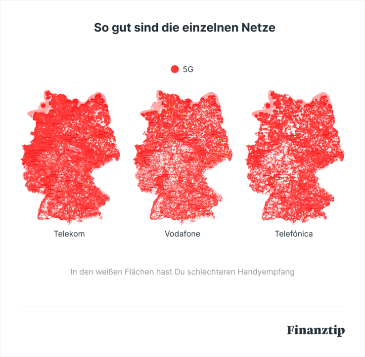So gut sind die einzelnen Netze 5G So gut sind die einzelnen Netze 5G