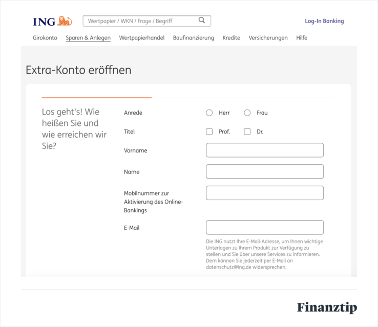 Tagesgeldkonto eröffnen Tagesgeldkonto eröffnen