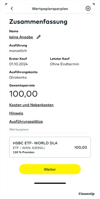 Zusammenfassung Wertpapierplan Zusammenfassung Wertpapierplan