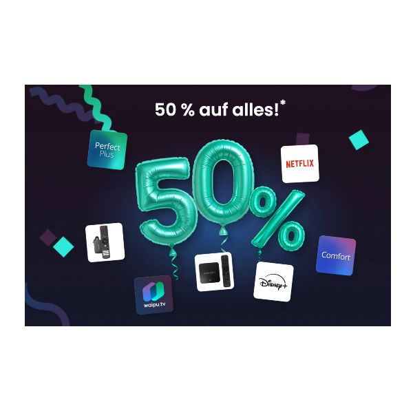 Waipu.tv 50% auf alles